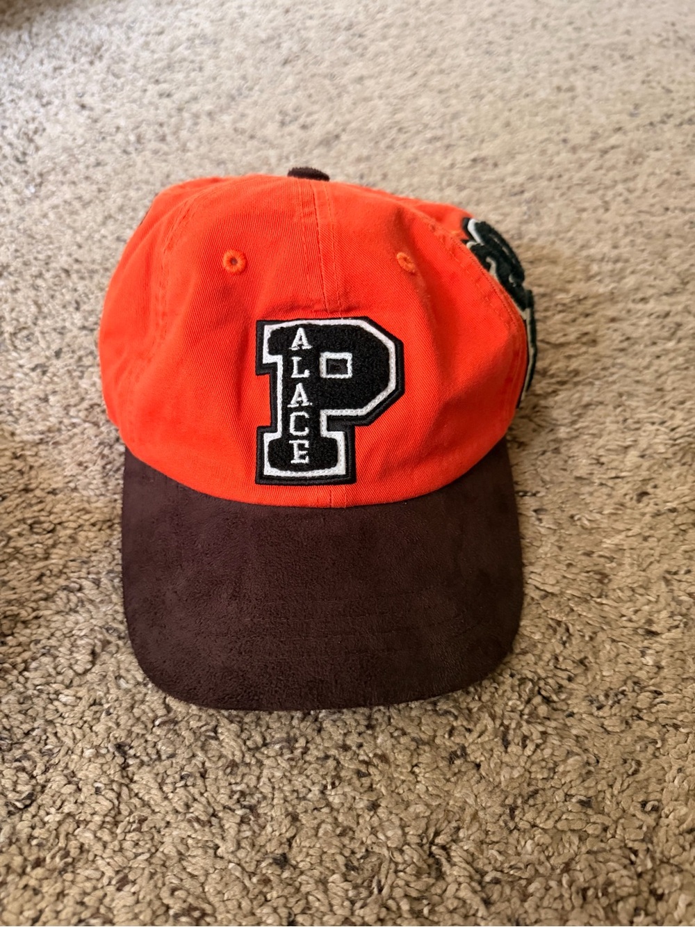 PALACE Orange Crown Brown Bill P-Logo Cap